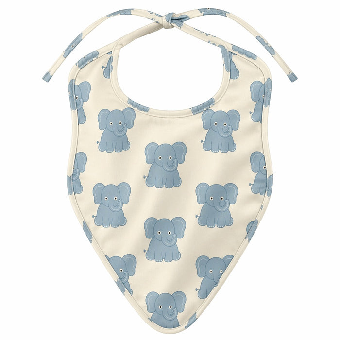 Mimi Baby Bib | Elephant Parade | Safari Tales | Bamboo-Cotton, Waterproof, Tagless | 0-4Y