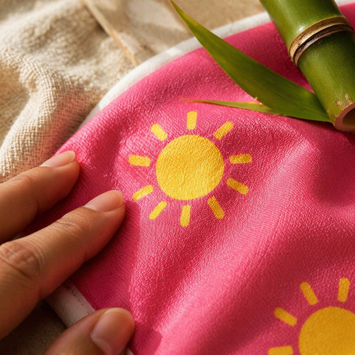 Mimi Baby Bib | Golden Sun | Monsoon Magic | Bamboo-Cotton, Waterproof, Tagless | 0-4Y