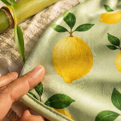 Mimi Baby Bib | Lemon Branch | Orchard | Bamboo-Cotton, Waterproof, Tagless | 0-4Y