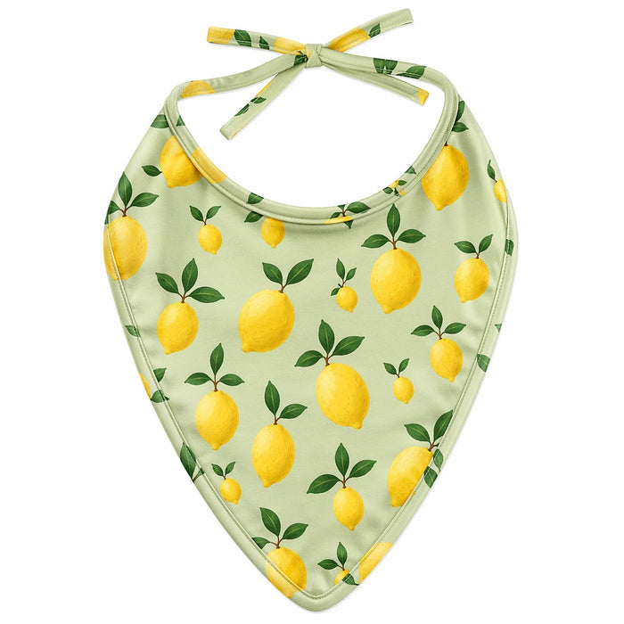 Mimi Baby Bib | Lemon Branch | Orchard | Bamboo-Cotton, Waterproof, Tagless | 0-4Y