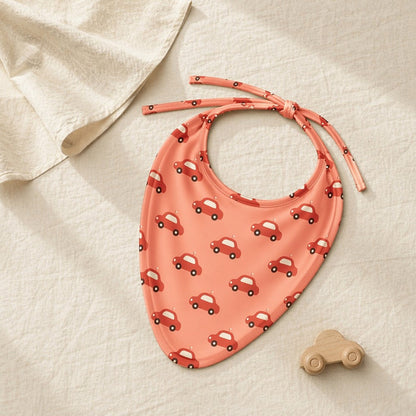 Mimi Baby Bib | Little Car | Little Voyager | Bamboo-Cotton, Waterproof, Tagless | 0-4Y
