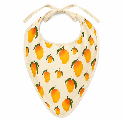 Mimi Baby Bib | Mango Grove | Orchard | Bamboo-Cotton, Waterproof, Tagless | 0-4Y