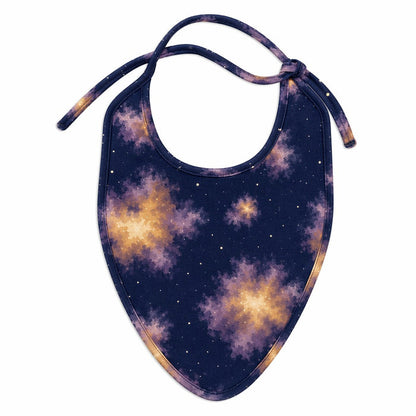 Mimi Baby Bib | Nebula | Stardust | Bamboo-Cotton, Waterproof, Tagless | 0-4Y