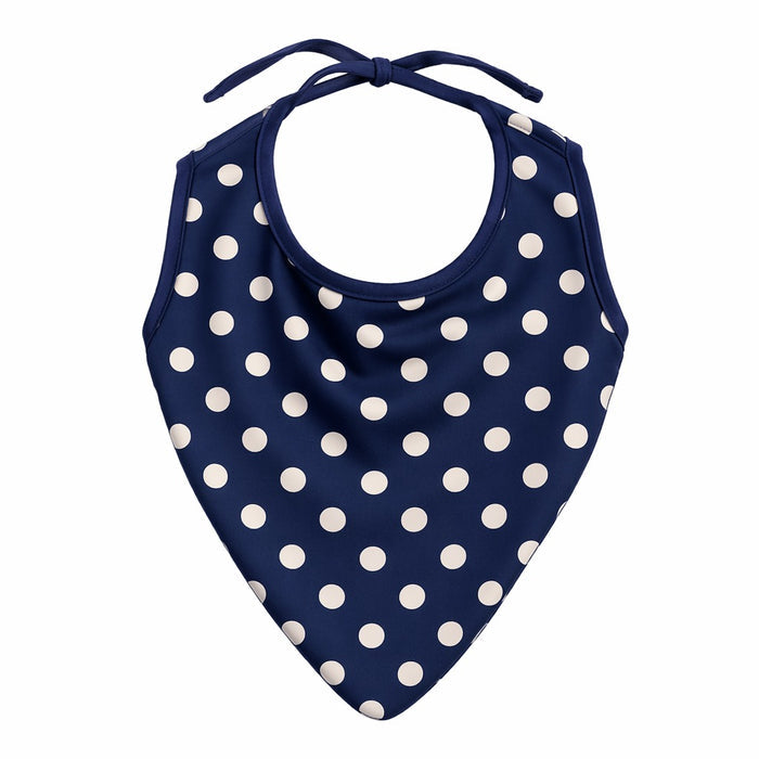 Mimi Baby Bib | Polka Dots | Geo Play | Bamboo-Cotton, Waterproof, Tagless | 0-4Y