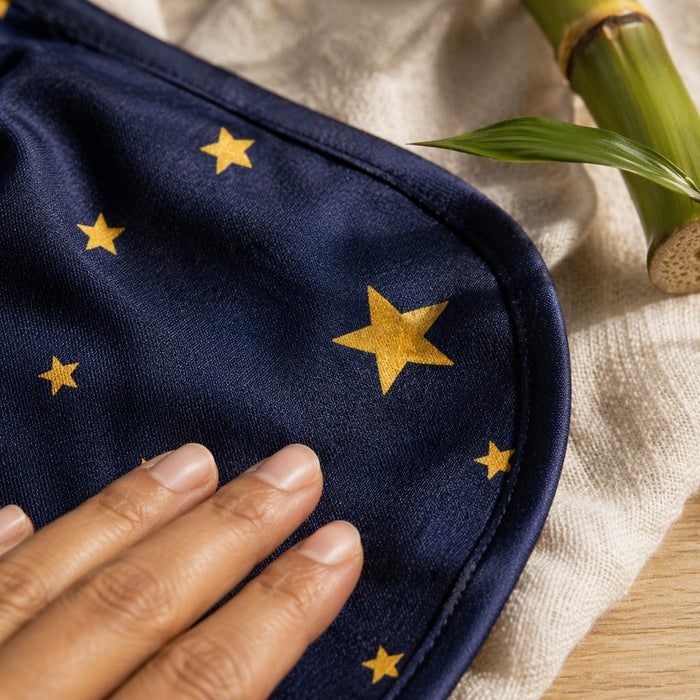 Mimi Baby Bib | Scattered Stars | Stardust | Bamboo-Cotton, Waterproof, Tagless | 0-4Y