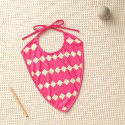 Mimi Baby Bib | Zigzag | Geo Play | Bamboo-Cotton, Waterproof, Tagless | 0-4Y