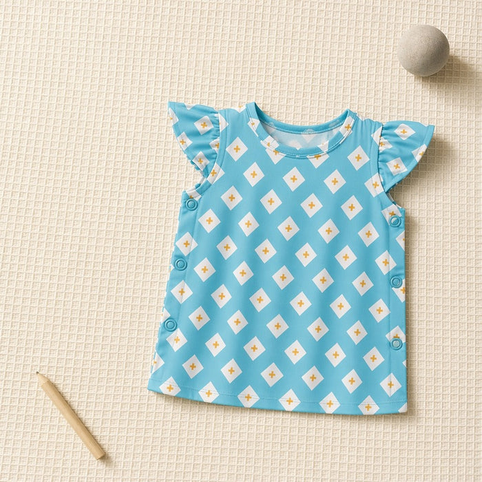 Mimi Baby Jhabla | Argyle | Geo Play | Bamboo-Cotton, Tagless, 3× Softer | 0-9M