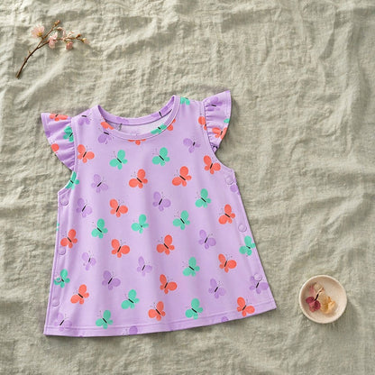 Mimi Baby Jhabla | Butterfly Garden | Blossom | Bamboo-Cotton, Tagless, 3× Softer | 0-9M
