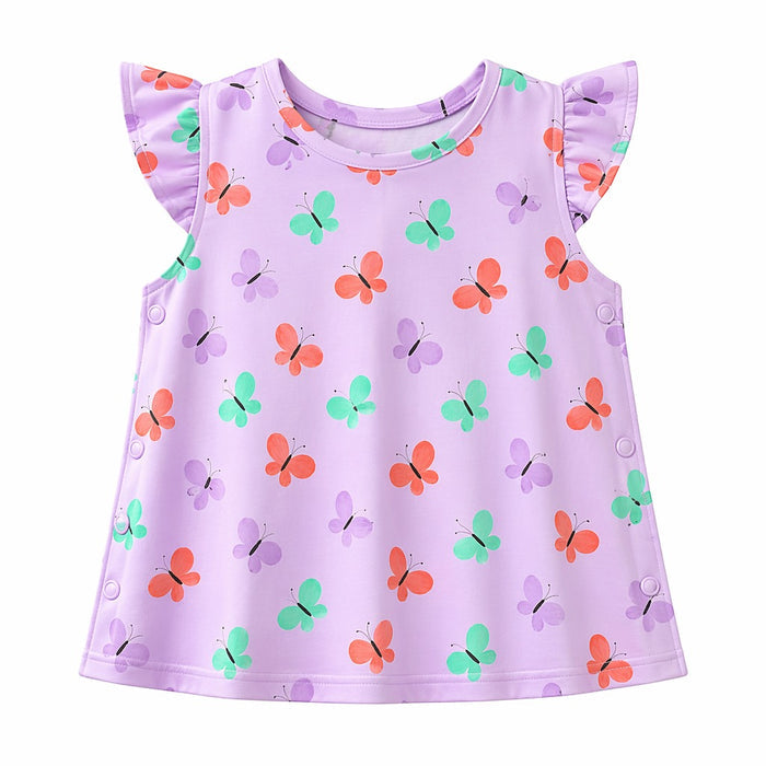 Mimi Baby Jhabla | Butterfly Garden | Blossom | Bamboo-Cotton, Tagless, 3× Softer | 0-9M