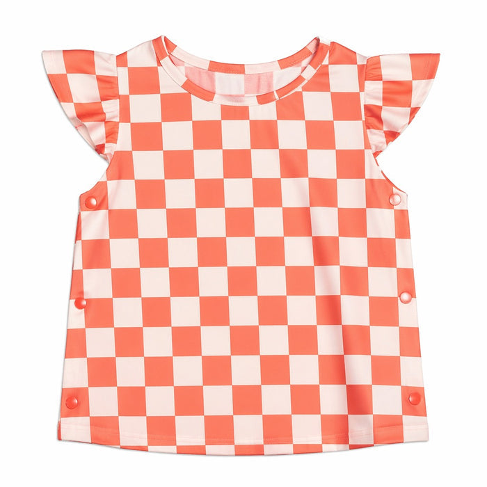 Mimi Baby Jhabla | Checkerboard | Geo Play | Bamboo-Cotton, Tagless, 3× Softer | 0-9M