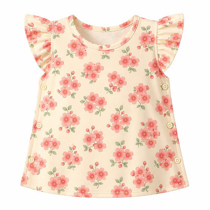 Mimi Baby Jhabla | Cherry Blossom | Blossom | Bamboo-Cotton, Tagless, 3× Softer | 0-9M