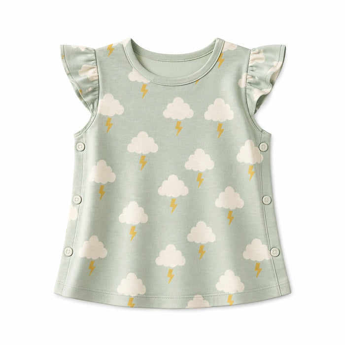 Mimi Baby Jhabla | Cloud + Lightning | Monsoon Magic | Bamboo-Cotton, Tagless, 3× Softer | 0-9M