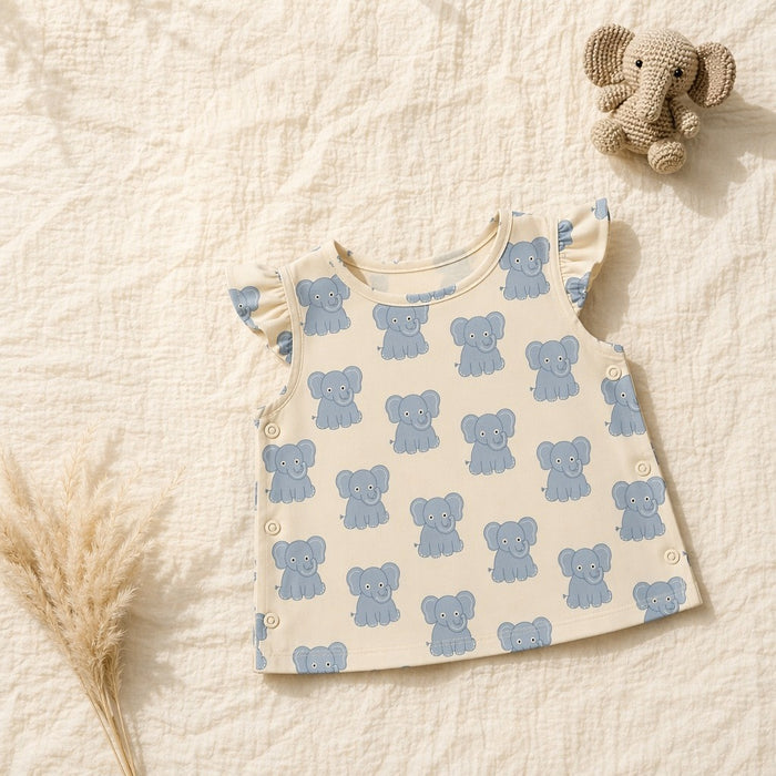 Mimi Baby Jhabla | Elephant Parade | Safari Tales | Bamboo-Cotton, Tagless, 3× Softer | 0-9M