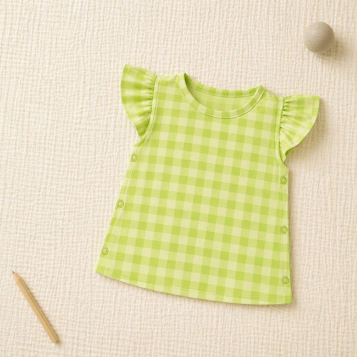 Mimi Baby Jhabla | Gingham | Geo Play | Bamboo-Cotton, Tagless, 3× Softer | 0-9M