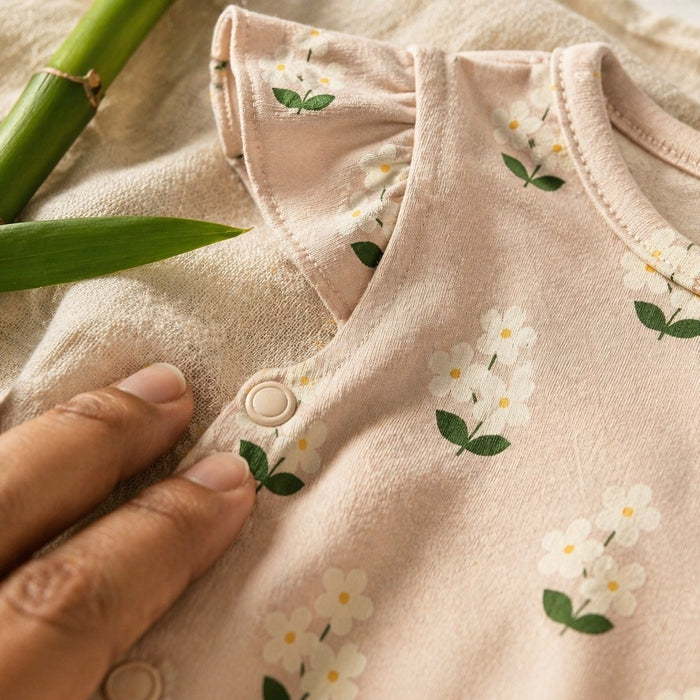 Mimi Baby Jhabla | Jasmine Bunch | Tropicale | Bamboo-Cotton, Tagless, 3× Softer | 0-9M