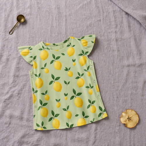 Mimi Baby Jhabla | Lemon Branch | Orchard | Bamboo-Cotton, Tagless, 3× Softer | 0-9M