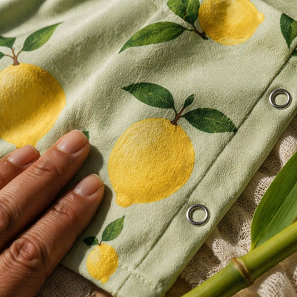 Mimi Baby Jhabla | Lemon Branch | Orchard | Bamboo-Cotton, Tagless, 3× Softer | 0-9M