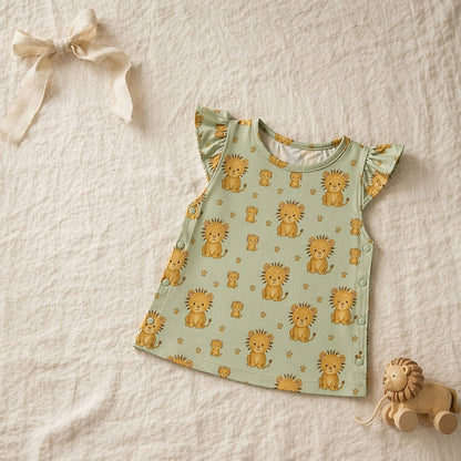 Mimi Baby Jhabla | Lion Cub | Safari Tales | Bamboo-Cotton, Tagless, 3× Softer | 0-9M