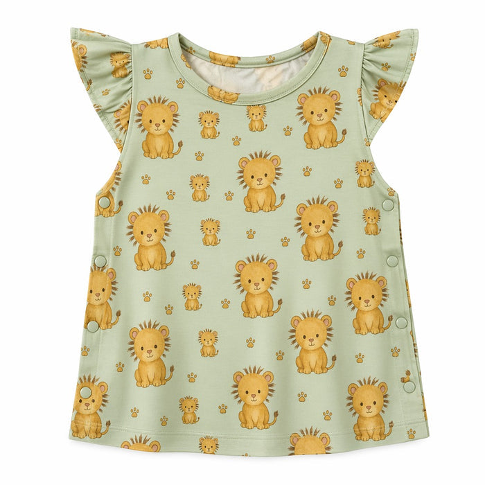 Mimi Baby Jhabla | Lion Cub | Safari Tales | Bamboo-Cotton, Tagless, 3× Softer | 0-9M