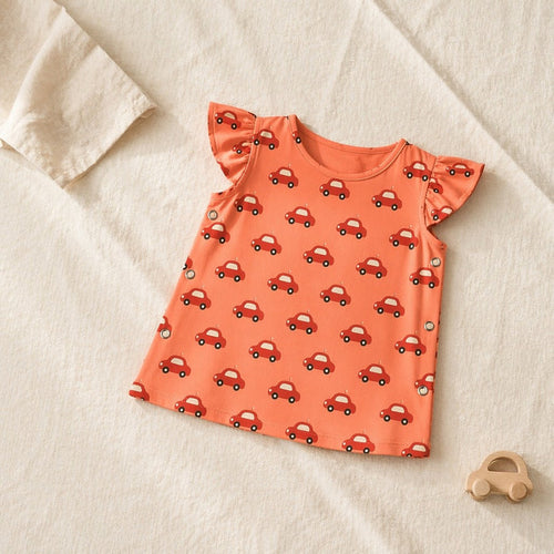 Mimi Baby Jhabla | Little Car | Little Voyager | Bamboo-Cotton, Tagless, 3× Softer | 0-9M
