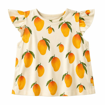 Mimi Baby Jhabla | Mango Grove | Orchard | Bamboo-Cotton, Tagless, 3× Softer | 0-9M