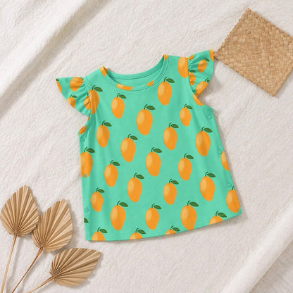 Mimi Baby Jhabla | Mango Grove | Tropicale | Bamboo-Cotton, Tagless, 3× Softer | 0-9M