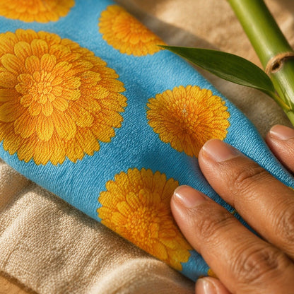 Mimi Baby Jhabla | Marigold Burst | Tropicale | Bamboo-Cotton, Tagless, 3× Softer | 0-9M