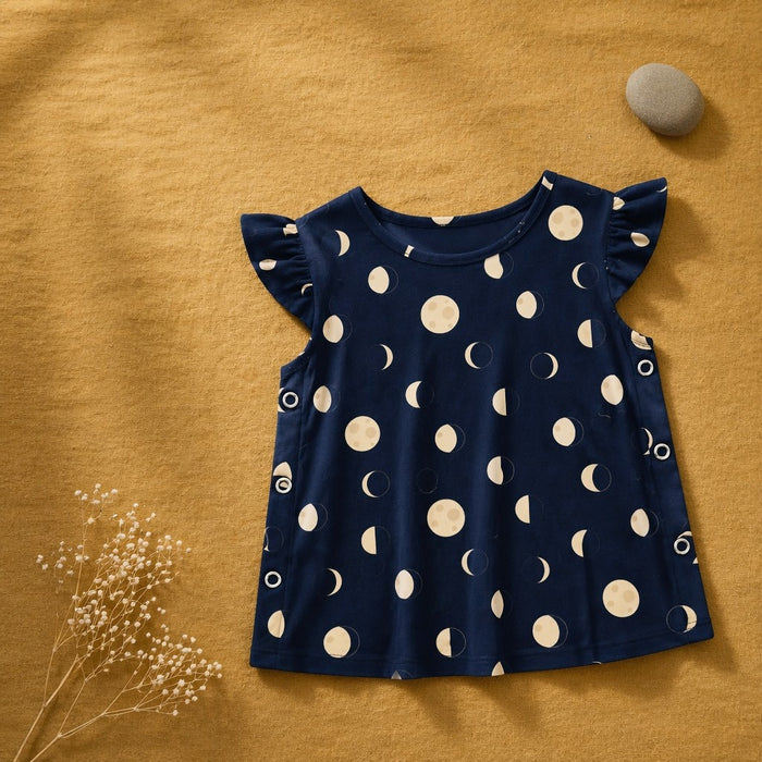 Mimi Baby Jhabla | Moon Phases | Stardust | Bamboo-Cotton, Tagless, 3× Softer | 0-9M