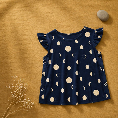 Mimi Baby Jhabla | Moon Phases | Stardust | Bamboo-Cotton, Tagless, 3× Softer | 0-9M