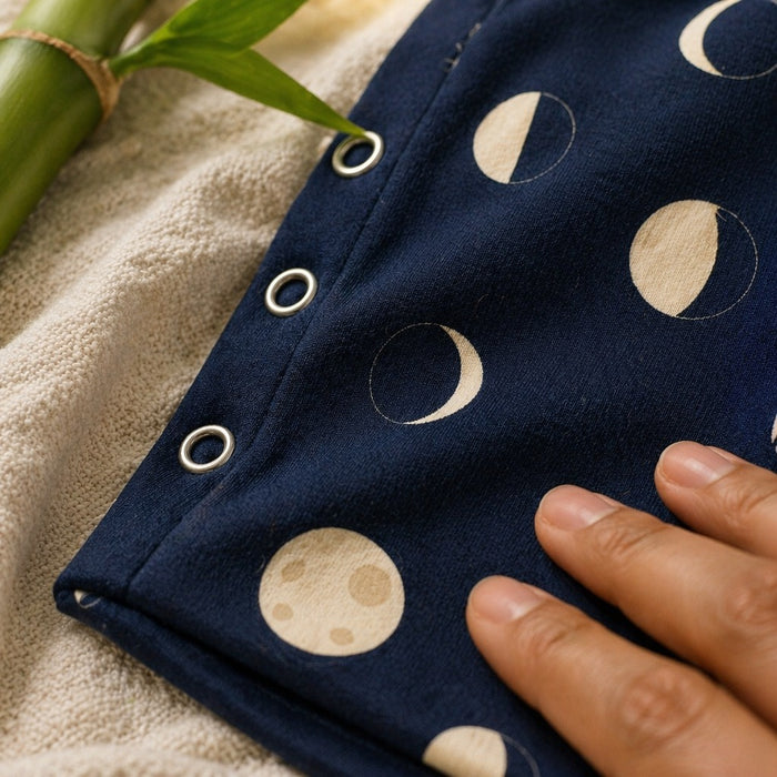 Mimi Baby Jhabla | Moon Phases | Stardust | Bamboo-Cotton, Tagless, 3× Softer | 0-9M