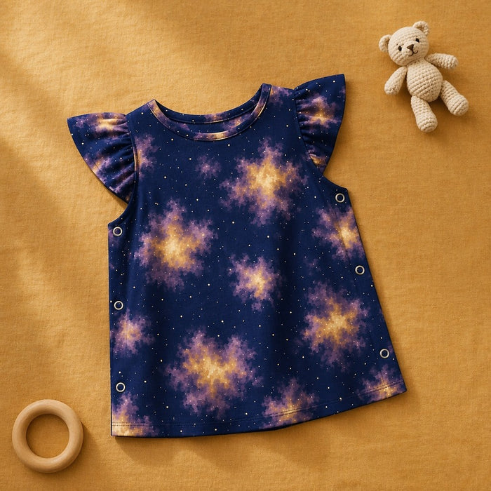 Mimi Baby Jhabla | Nebula | Stardust | Bamboo-Cotton, Tagless, 3× Softer | 0-9M