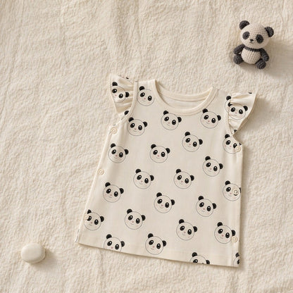 Mimi Baby Jhabla | Panda Face | Safari Tales | Bamboo-Cotton, Tagless, 3× Softer | 0-9M