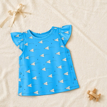 Mimi Baby Jhabla | Paper Airplane | Little Voyager | Bamboo-Cotton, Tagless, 3× Softer | 0-9M