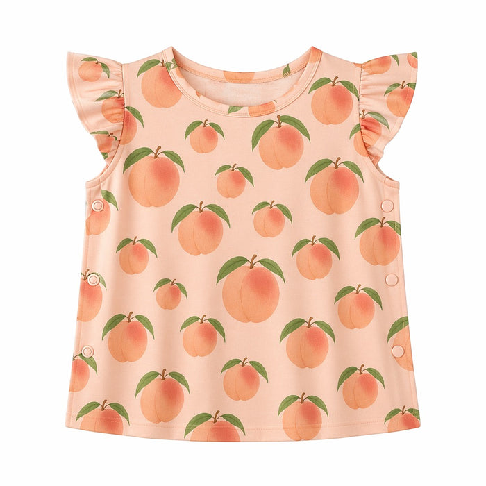Mimi Baby Jhabla | Peach Garden | Orchard | Bamboo-Cotton, Tagless, 3× Softer | 0-9M