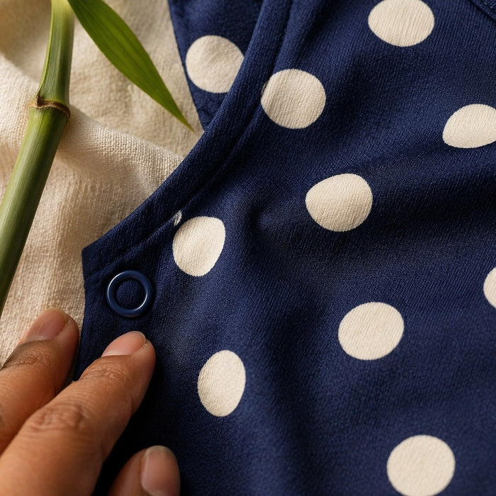 Mimi Baby Jhabla | Polka Dots | Geo Play | Bamboo-Cotton, Tagless, 3× Softer | 0-9M