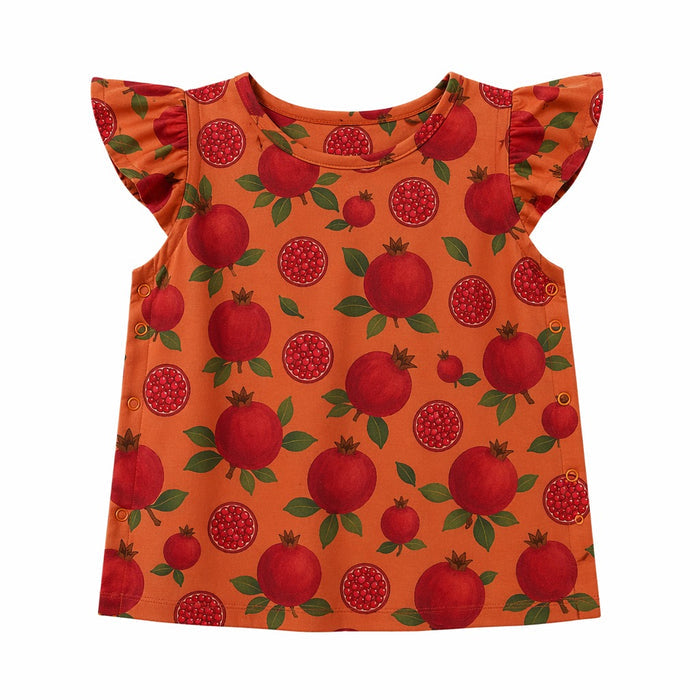 Mimi Baby Jhabla | Pomegranate Crown | Orchard | Bamboo-Cotton, Tagless, 3× Softer | 0-9M