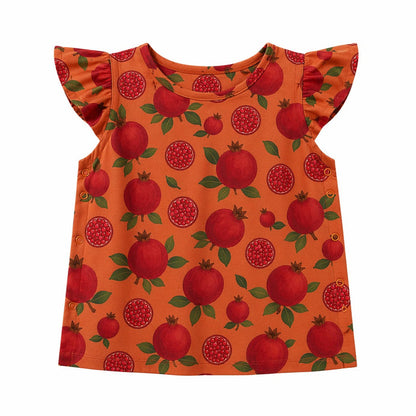 Mimi Baby Jhabla | Pomegranate Crown | Orchard | Bamboo-Cotton, Tagless, 3× Softer | 0-9M