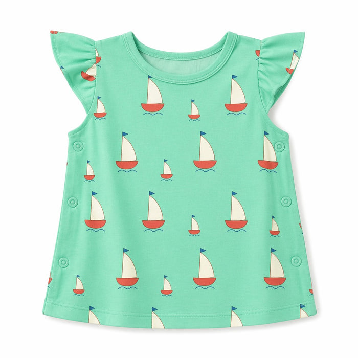 Mimi Baby Jhabla | Sailboat | Little Voyager | Bamboo-Cotton, Tagless, 3× Softer | 0-9M