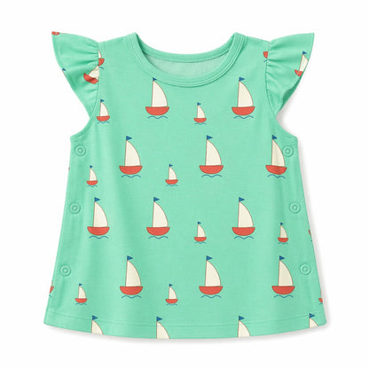 Mimi Baby Jhabla | Sailboat | Little Voyager | Bamboo-Cotton, Tagless, 3× Softer | 0-9M