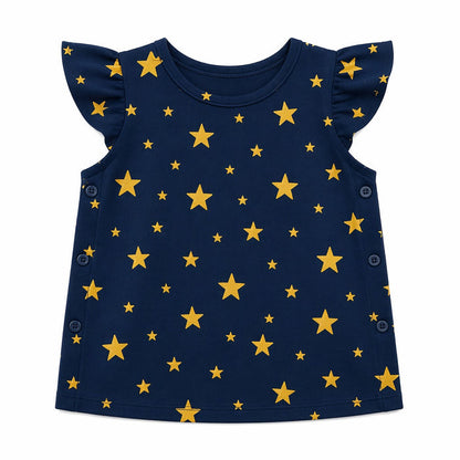 Mimi Baby Jhabla | Scattered Stars | Stardust | Bamboo-Cotton, Tagless, 3× Softer | 0-9M