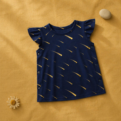 Mimi Baby Jhabla | Shooting Stars | Stardust | Bamboo-Cotton, Tagless, 3× Softer | 0-9M