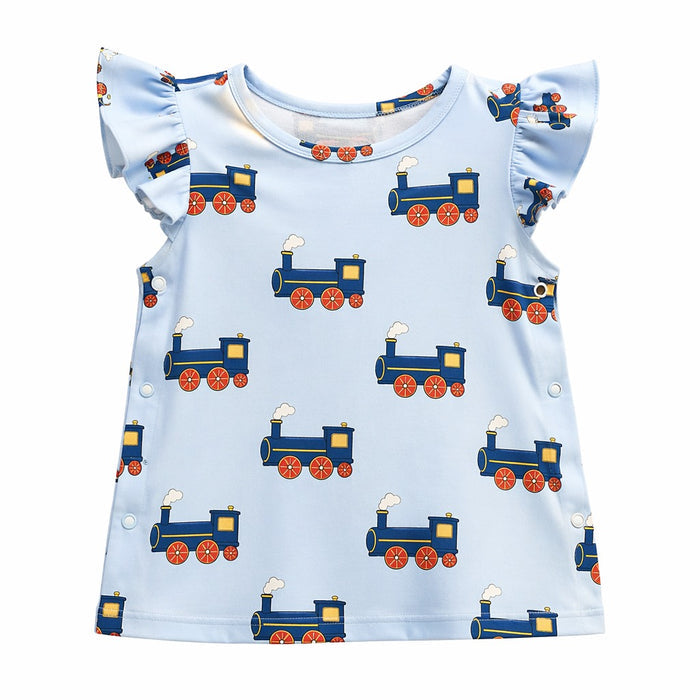 Mimi Baby Jhabla | Steam Train | Little Voyager | Bamboo-Cotton, Tagless, 3× Softer | 0-9M