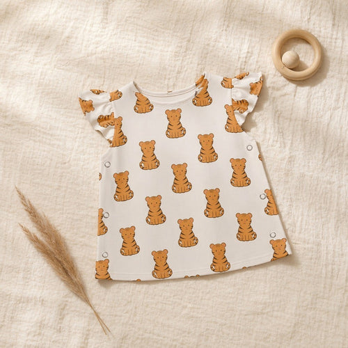 Mimi Baby Jhabla | Tiger Cub | Safari Tales | Bamboo-Cotton, Tagless, 3× Softer | 0-9M