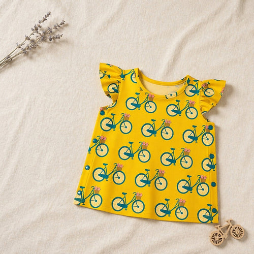 Mimi Baby Jhabla | Vintage Bicycle | Little Voyager | Bamboo-Cotton, Tagless, 3× Softer | 0-9M