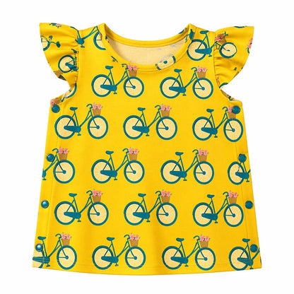 Mimi Baby Jhabla | Vintage Bicycle | Little Voyager | Bamboo-Cotton, Tagless, 3× Softer | 0-9M