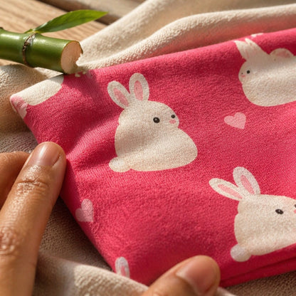 Mimi Baby Romper | Bunny Hop | Blossom | Bamboo-Cotton, 3× Softer, Tagless | 0-24M
