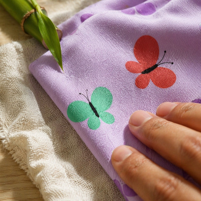 Mimi Baby Romper | Butterfly Garden | Blossom | Bamboo-Cotton, 3× Softer, Tagless | 0-24M
