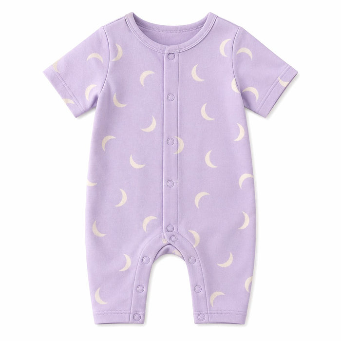 Mimi Baby Romper | Crescent Moon Scatter | Monsoon Magic | Bamboo-Cotton, 3× Softer, Tagless | 0-24M