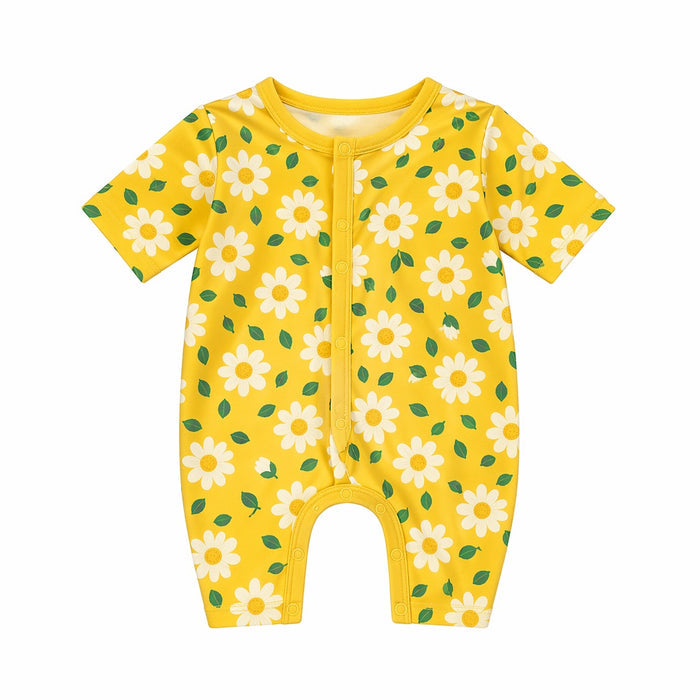 Mimi Baby Romper | Daisy Chain | Blossom | Bamboo-Cotton, 3× Softer, Tagless | 0-24M