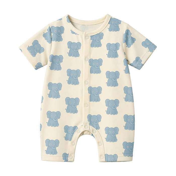 Mimi Baby Romper | Elephant Parade | Safari Tales | Bamboo-Cotton, 3× Softer, Tagless | 0-24M